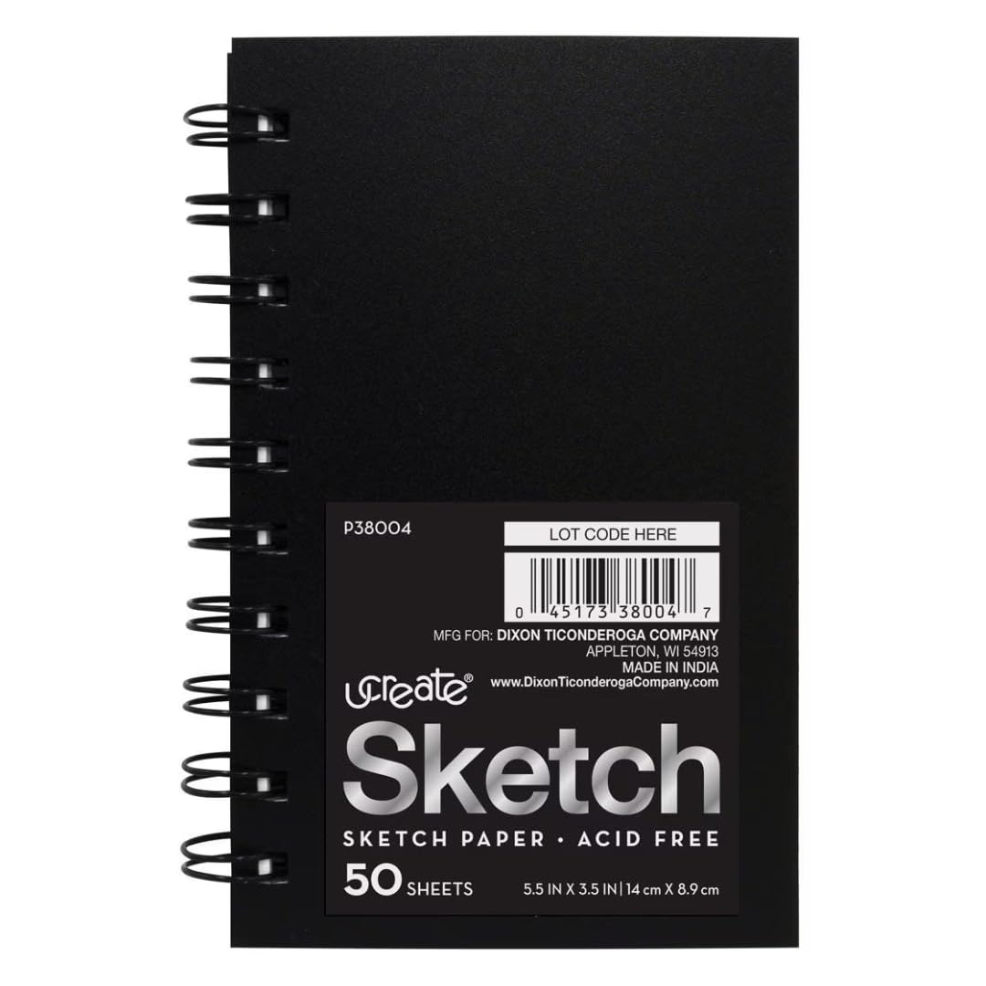 UCreate Fashion Poly Sketch Book, Kaleidoscope, 9'' x 12'', 75 Sheets