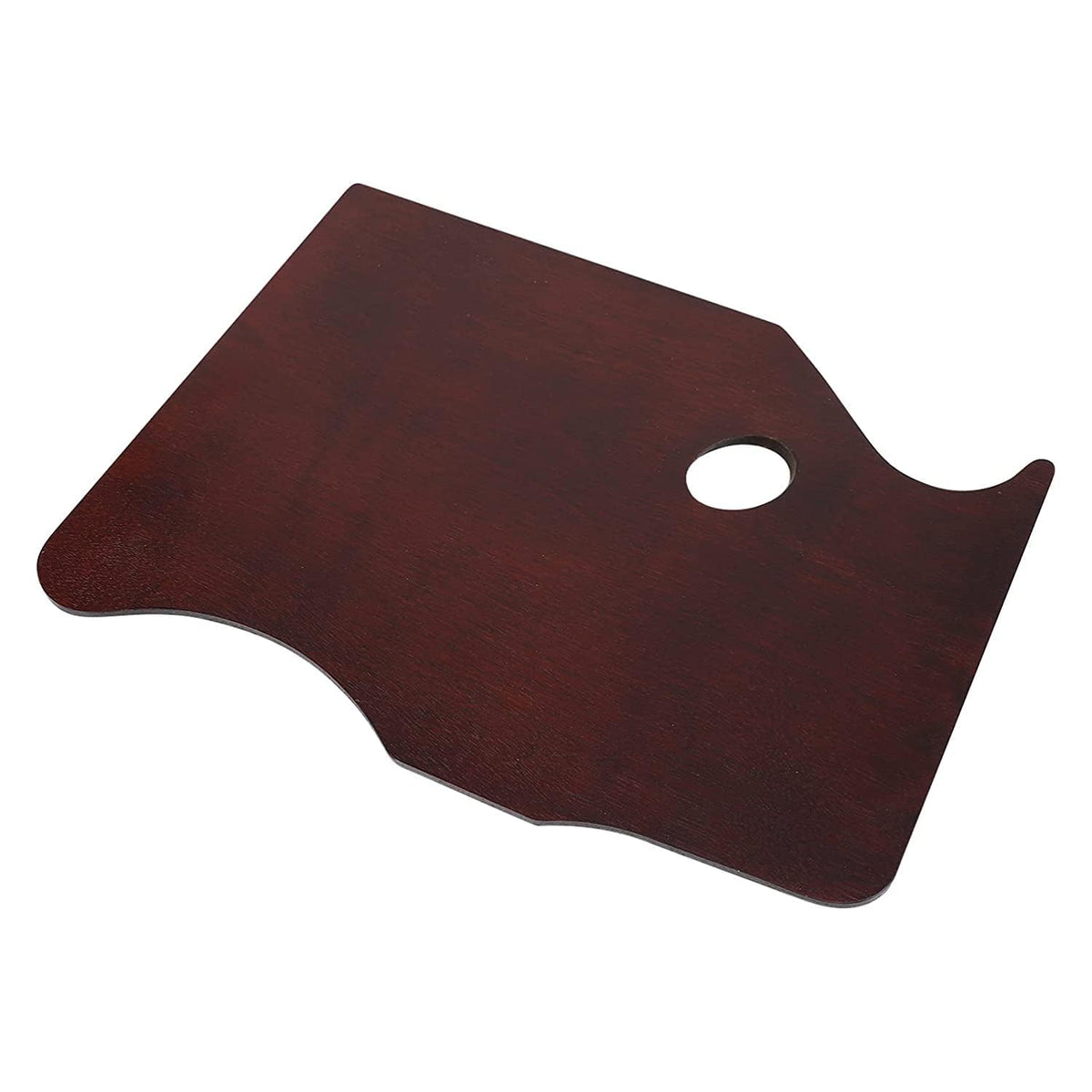 Oval Walnut Wood Paint Palette 12 x 9 Inches | Oil-Sealed Wooden Painting Palettes | Vintage Artist Oil Acrylic Mixing Tray | Portable Lightweight Art Pallet with Thumb Hole 24 x 30 cm