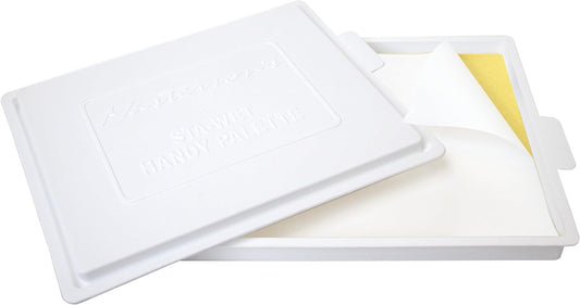 Masterson Sta-Wet Handy Palette Airtight Paint Palette Keeps Paint Fresh for Days, 8.5 by 7 Inches, Made in USA