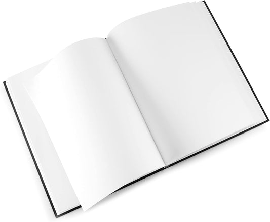 Pentalic - 8.5"x 11" Hardbound Sketchbook, 110 Sheets, Black