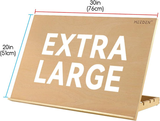 MEEDEN Extra Large Tabletop Easel: Wooden Easel for Painting Drawing Board
