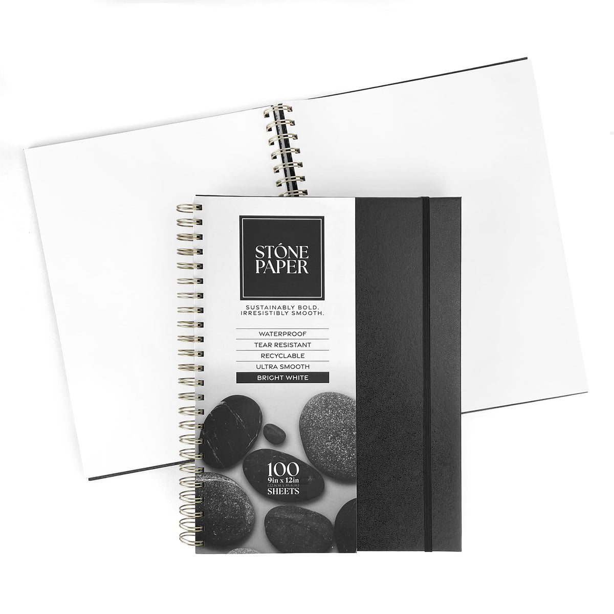 ArtSkills Stone Paper Sketchbook - 9x12 Sprial Bound Notebook No Lines