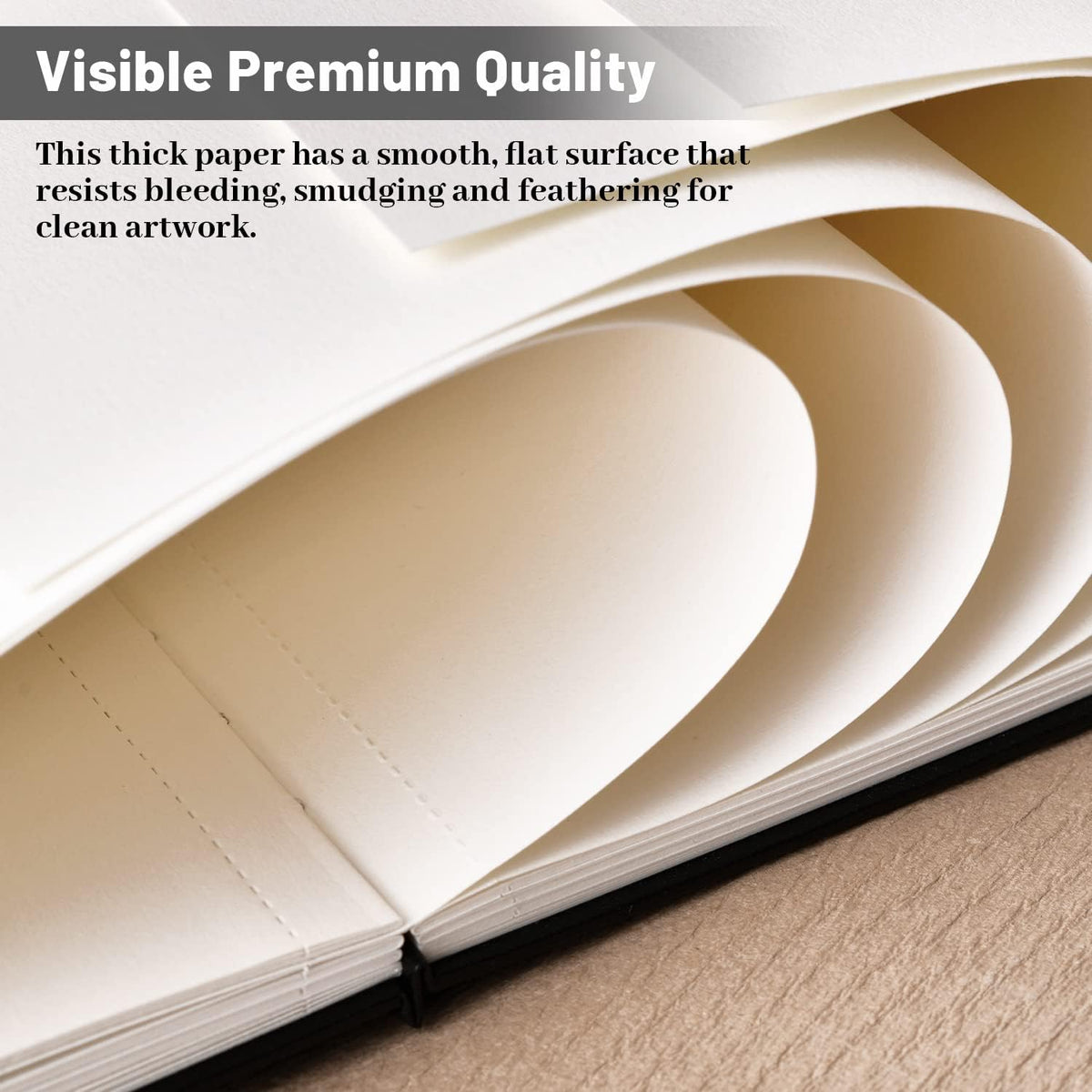 Hardcover Sketch Book, Sketchbook Drawing Pad,160GSM Thick Sketching Paper