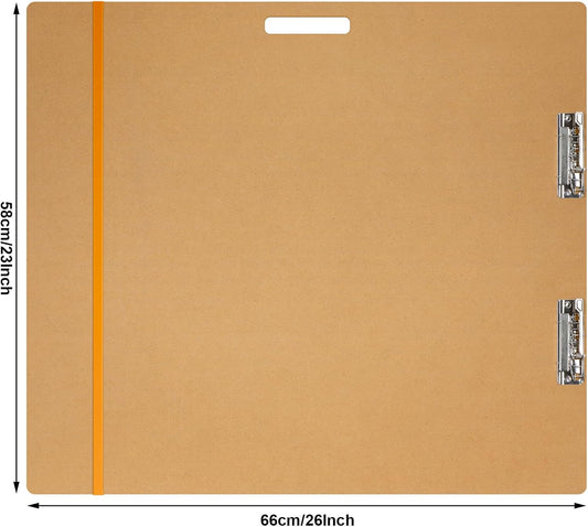 Lincia 4 Pcs Sketch Drawing Boards Oversized Artist Clipboard, 23 x 26 Inch