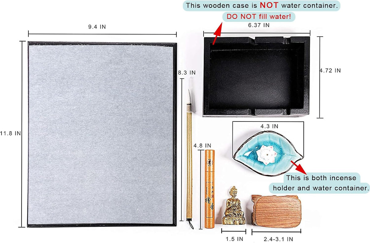 Meditation Gifts Buddha Drawing Board - Woman Relaxation Gifts Man Zen Healing Gifts Decor Office Home Relaxing Art Water Painting Board Stress Relief Birthday Valentine Gifts for Adults Him Her