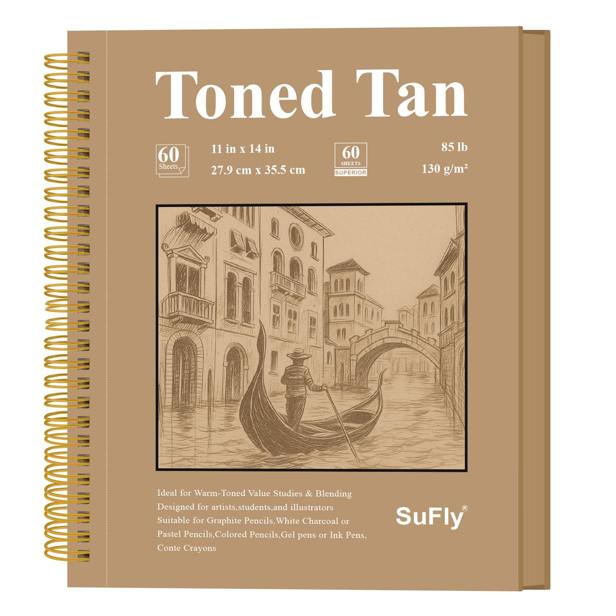 Sketch Book 8.5 x 11, Sketch Pad, Pack of 1 (68lb/100gsm), 100 Sheets Spiral Sketchbook, Acid Free Drawing Paper, Sketch Pads for Drawing for Adults, Art Paper for Drawing and Painting for Kids.