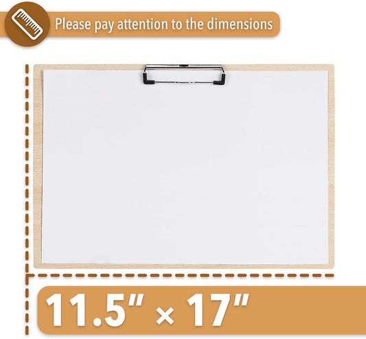 Mr. Pen- Clipboard, 11.5x17 Inches, Horizontal Wooden Clipboard