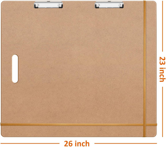 tutata 23 x 26 Drawing Board, Sketch Board with Handle, Portable Clipboard