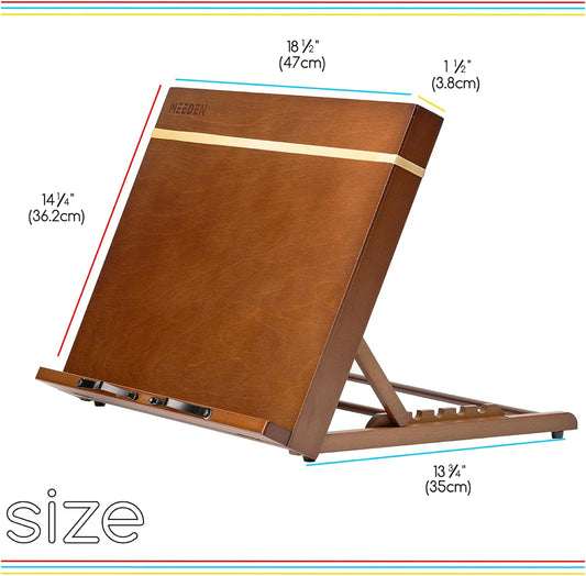 MEEDEN PRO A3 Tabletop Easel: Solid Beechwood 2-in-1 Drawing Board Stand