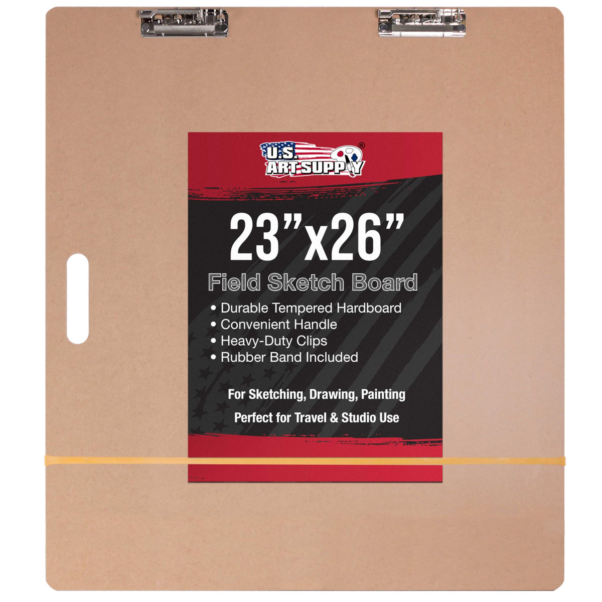 U.S. Art Supply 23" x 26" Artist Sketch Tote Board - Lightweight Hardboard