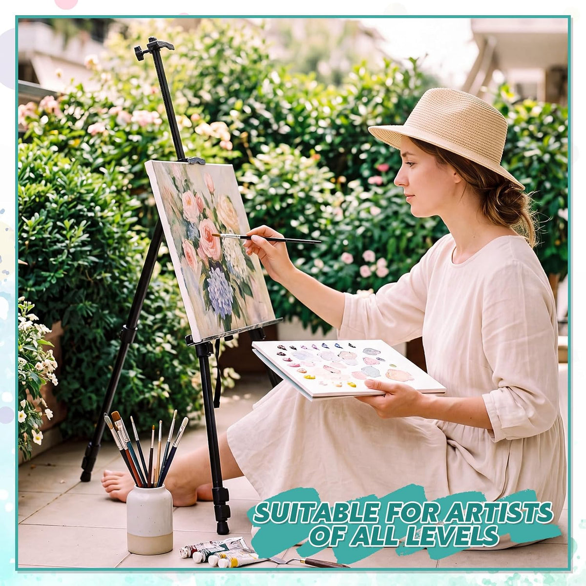 50 Sheets Palette Paper Pad 9 × 12 in, 90gsm Disposable Paint Palette