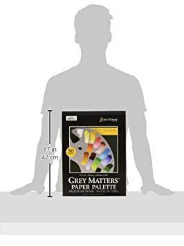 Jack Richeson Grey Matters Paper Palette, 12 by 16-Inch, 50 Sheets - JACK-100281