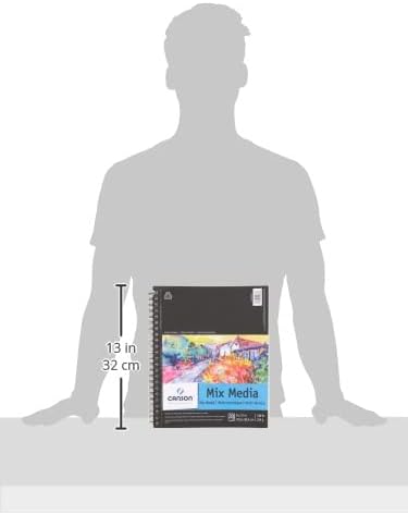 Canson Mixed Media Paper Pad, White, 9x12 in