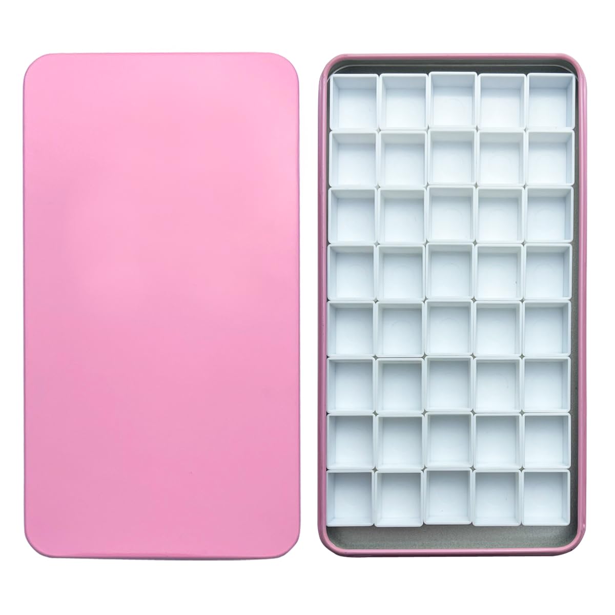 FCLUB Metal Watercolor Palette with 20 Wells Full Pans and Magnetic Strips