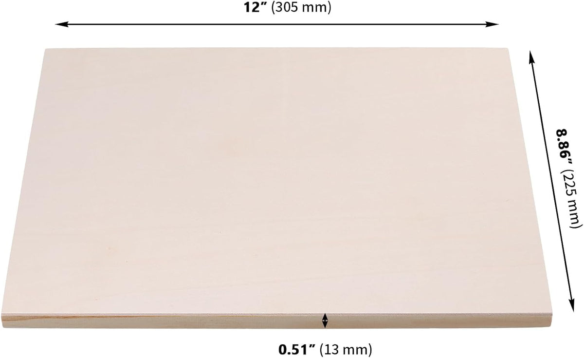 15 PCS 9x12 Inch Wood Canvas, Rectanglar Painting Canvas Board, Unfinished Wooden Panel Boards for Painting, Pouring Art Projects, DIY Craft