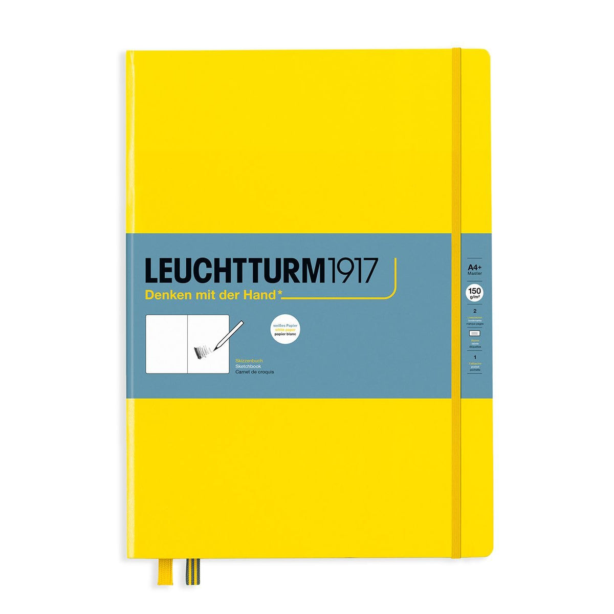 Leuchtturm1917 - Medium A5 Hardcover Sketchbook (Lemon) - 112 Pages of 150g/m² Paper