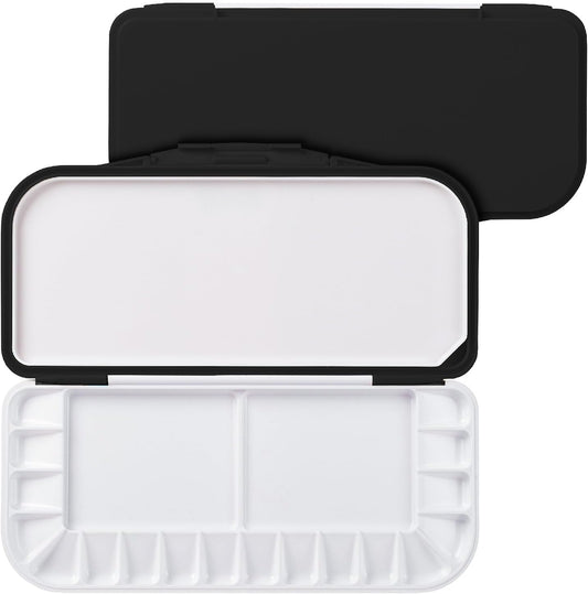 Mr. Pen- Airtight Watercolor Palette with Lid, 18 Wells & 2 Mixing Areas