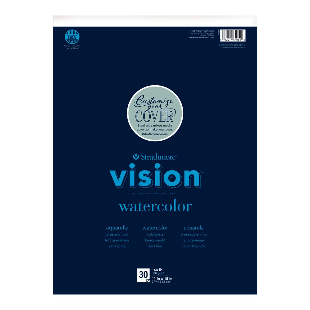 Strathmore Vision Series Sketch Pad, 11x14 inch, 110 Sheets - Artist Sketchbook for Drawing, Illustration, Art Class Students