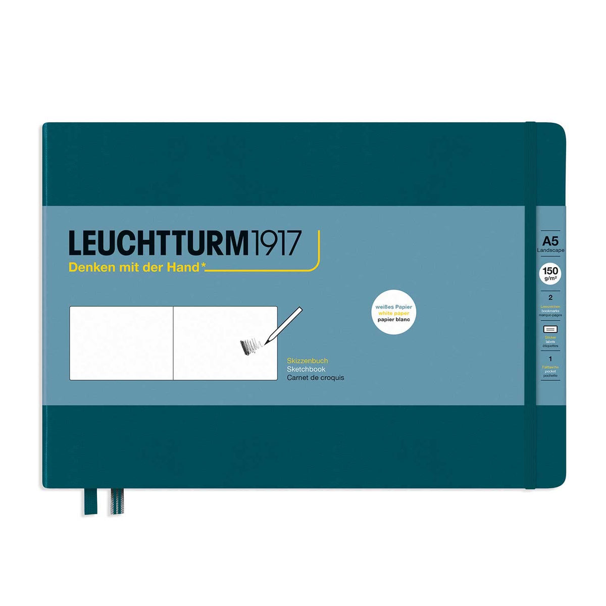 Leuchtturm1917 - Medium A5 Hardcover Sketchbook (Lemon) - 112 Pages of 150g/m² Paper