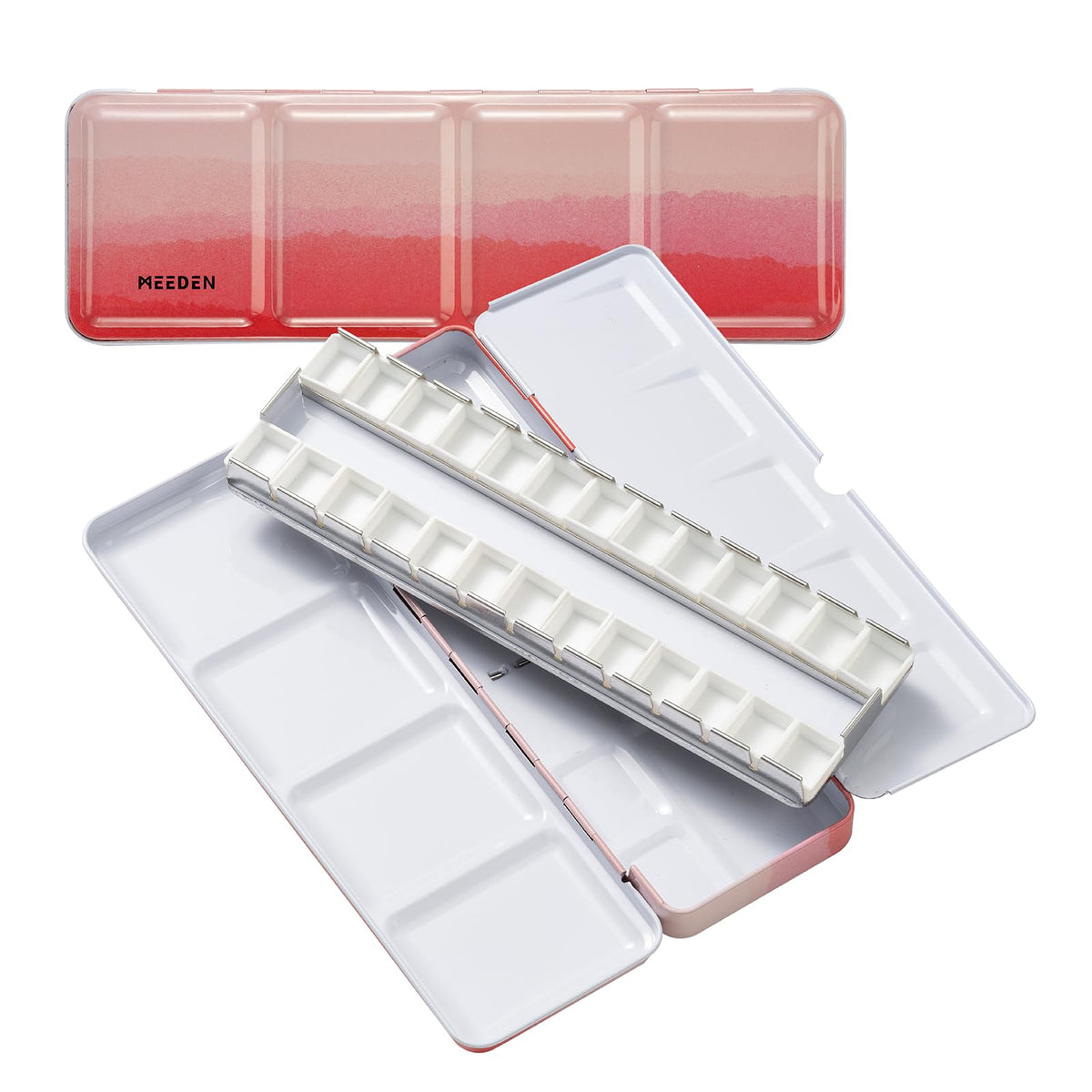 MEEDEN Empty Watercolor Tin Palette: Portable Watercolor Palette Paint Case