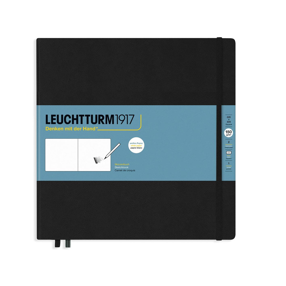 Leuchtturm1917 - Medium A5 Hardcover Sketchbook (Lemon) - 112 Pages of 150g/m² Paper