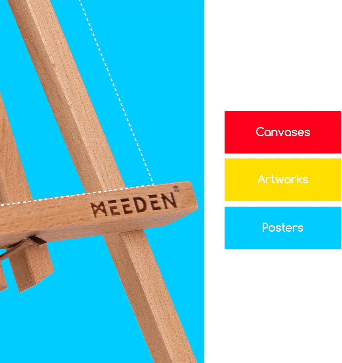 MEEDEN 20 Inch Tabletop Easel: 12 Pack Beech Wood Easel for Painting