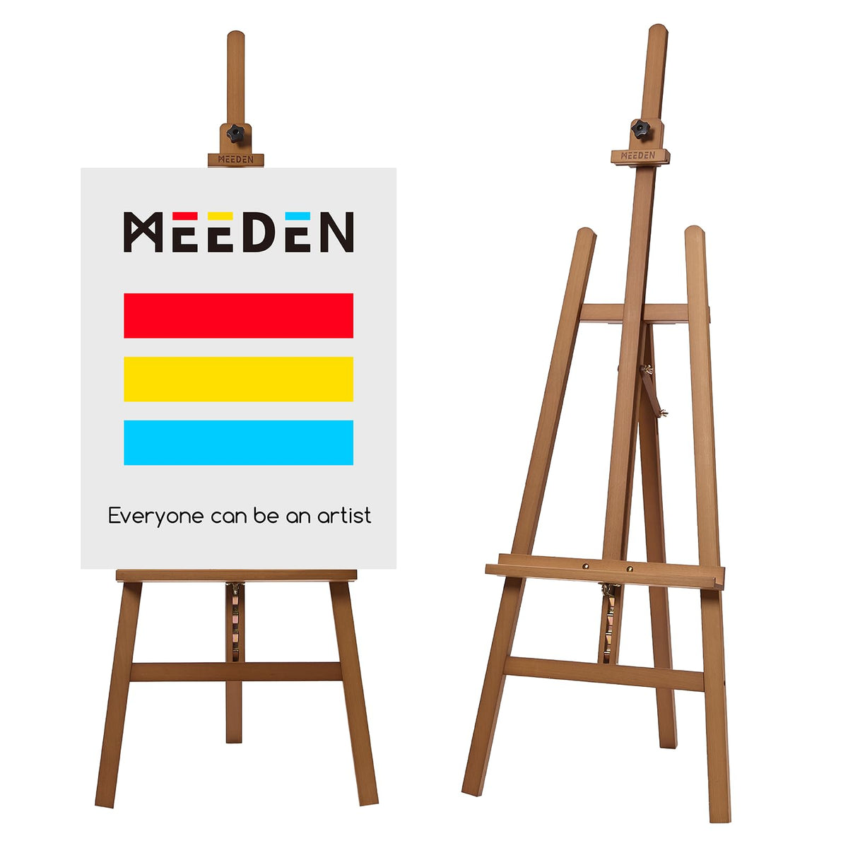 MEEDEN Painting Wooden Art Easel: Solid Beechwood, Hold Canvas up to 43"