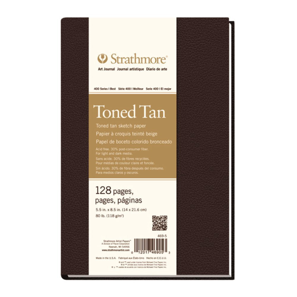 Strathmore 400 Series Hard Bound Sketch Journal, 60 lb. Paper, 8.5 X 11.5 inches, 192 Pages (297-12)