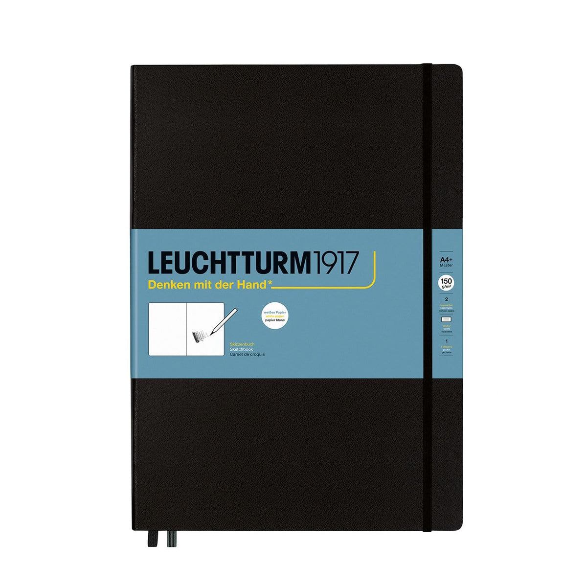Leuchtturm1917 - Square Hardcover Sketchbook (Lemon) - 112 Pages of 150g/m² Paper