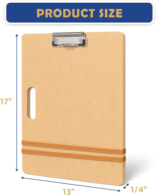 Falling in Art 13x17 Sketch Board with Sturdy Clip &Rubber Bands