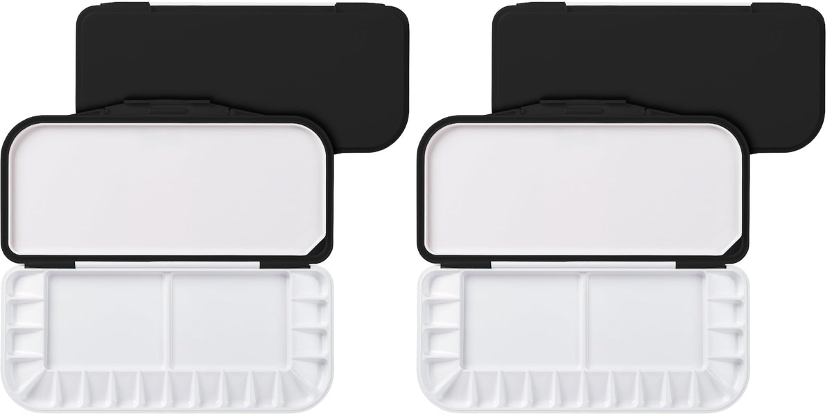 Mr. Pen- Airtight Watercolor Palette with Lid, 18 Wells & 2 Mixing Areas