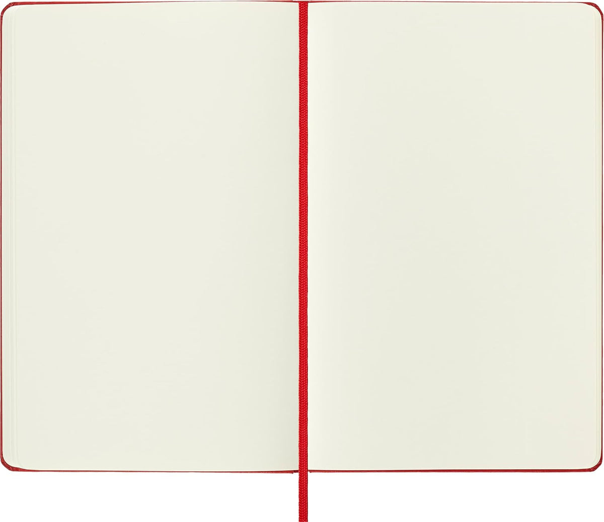 Moleskine Art Sketchbook, Hard Cover, Large (5" x 8.25") Plain/Blank, Scarlet Red, 104 Pages