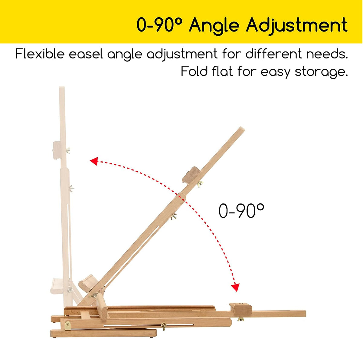 MEEDEN H-Frame Tabletop Easel for Painting: Adjustable Desktop Easel