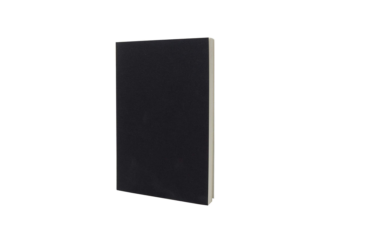 LayFlat Sketchbook - 5.5 x 8.25 Inches - Black Blank Note Book, 64 Sheets, Thick 100gsm Paper…