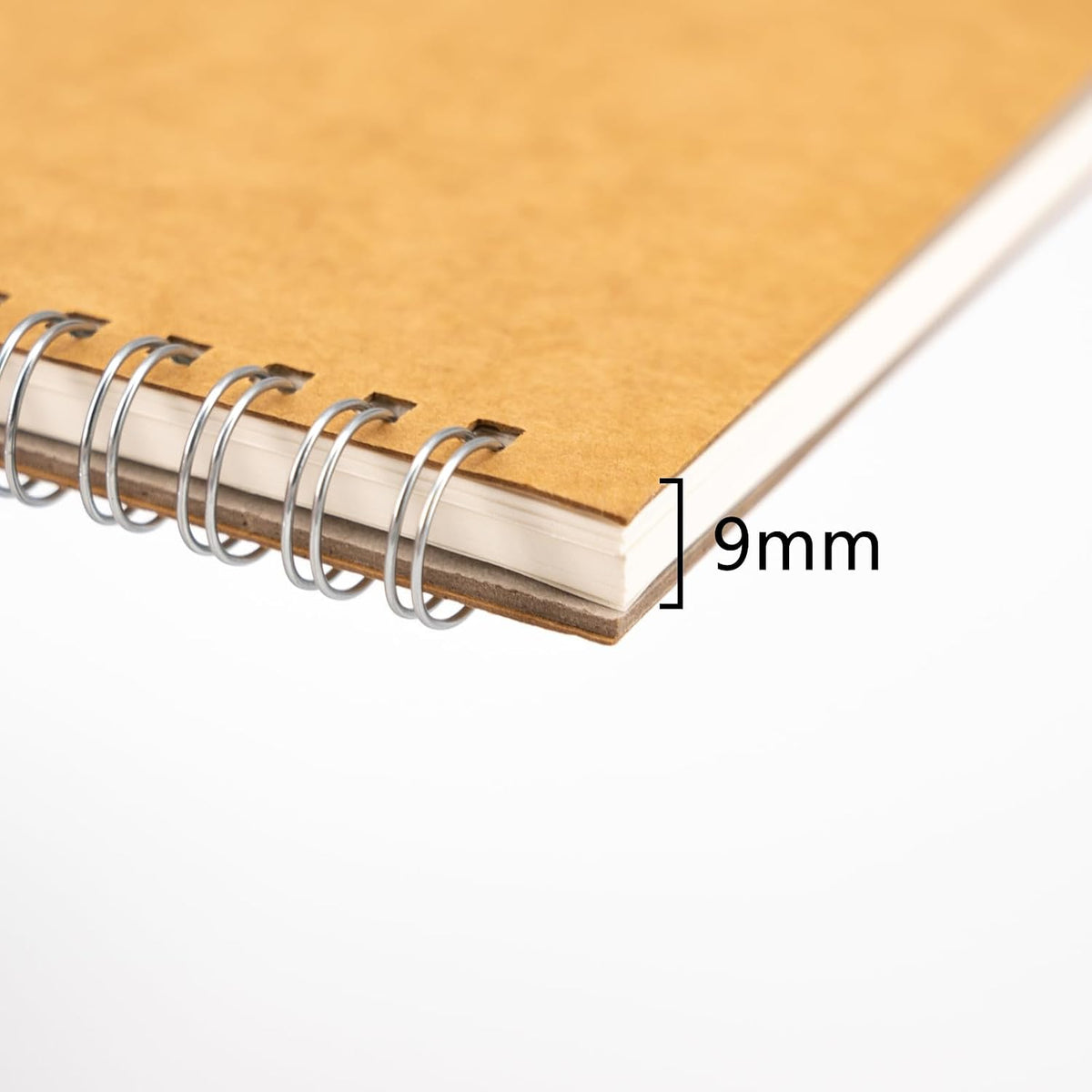 DSTELIN 10 inch x 7.5 inch, 100GSM, Blank Spiral Notebook, 3-Pack, Soft Cover, Sketch book, 100 Pages / 50 Sheets, with writing backboard, (Brown)