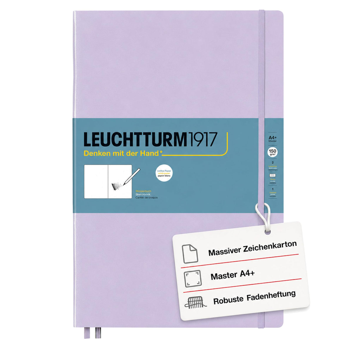 Leuchtturm1917 - Medium A5 Hardcover Sketchbook (Lemon) - 112 Pages of 150g/m² Paper