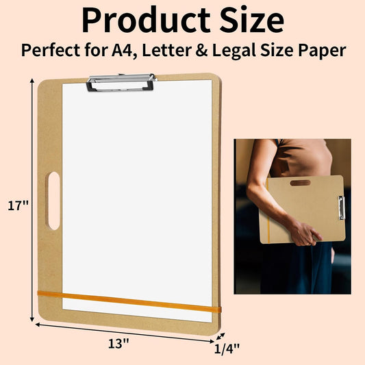 13" x 17" Art Drawing Board with Clip, Watercolor Painting Sketch Pad