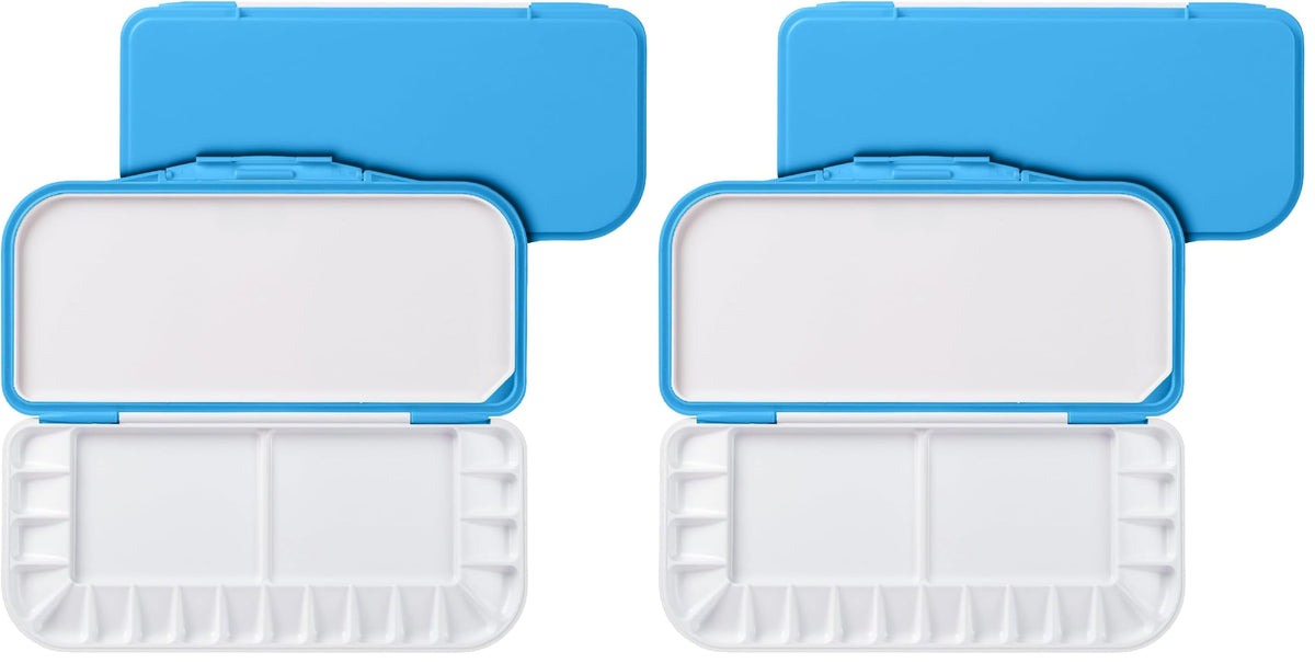 Mr. Pen- Airtight Watercolor Palette with Lid, 18 Wells & 2 Mixing Areas