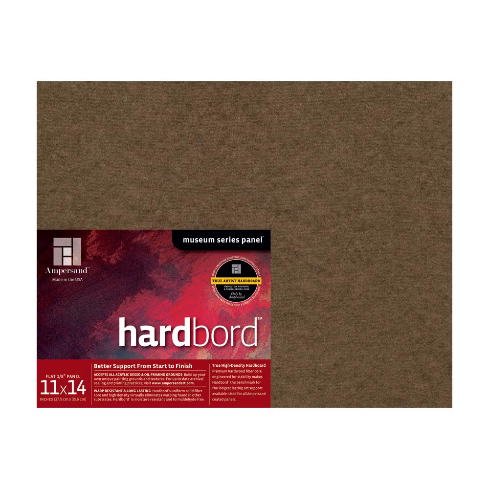 Ampersand Museum Series Hardbord for Painting and Mounting, 1/8 Inch Depth, 12X16 Inch (AMHB12)