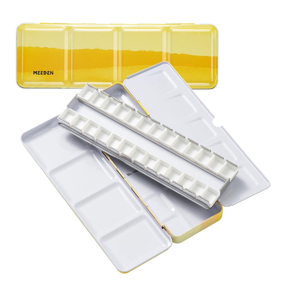 MEEDEN Empty Watercolor Tin Palette: Portable Watercolor Palette Paint Case