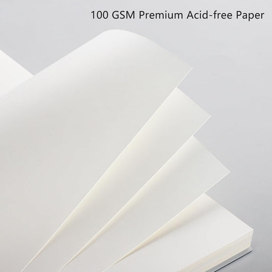 RETTACY Blank Journal Notebook, 160 Pages per Pack, B5 Size (7.6'' × 10'')