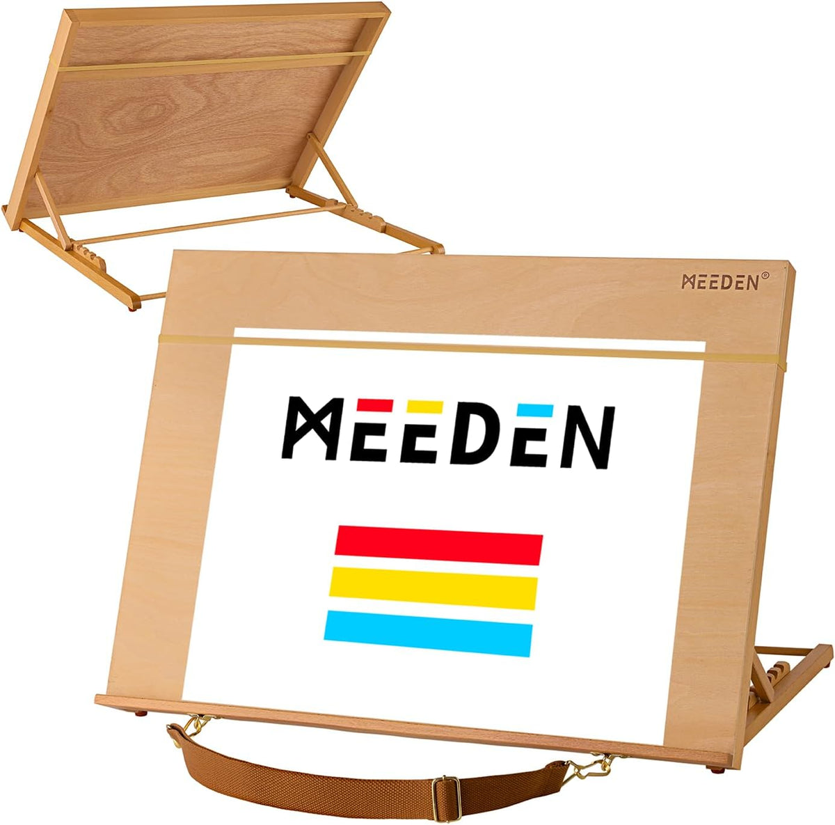 MEEDEN Large Tabletop Drawing Easel: A2 Wooden Sketching Board for Painting
