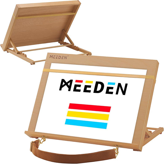 MEEDEN Wooden Tabletop Art Easel: A3 Wooden Tabletop Easel for Painting