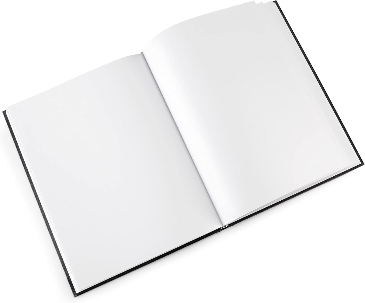 Pentalic - 8.5"x 11" Hardbound Sketchbook, 110 Sheets, Black