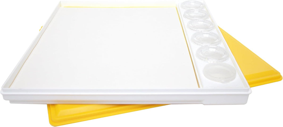 Masterson Sta-Wet Painters Pal Bundled Set, 9in x 12in Airtight Wet Painting Palette, with 30 Acrylic Paper Refill Sheets and 1 Sponge Refill Pack, Keeps Wet Paint Fresh for Days, Made in USA