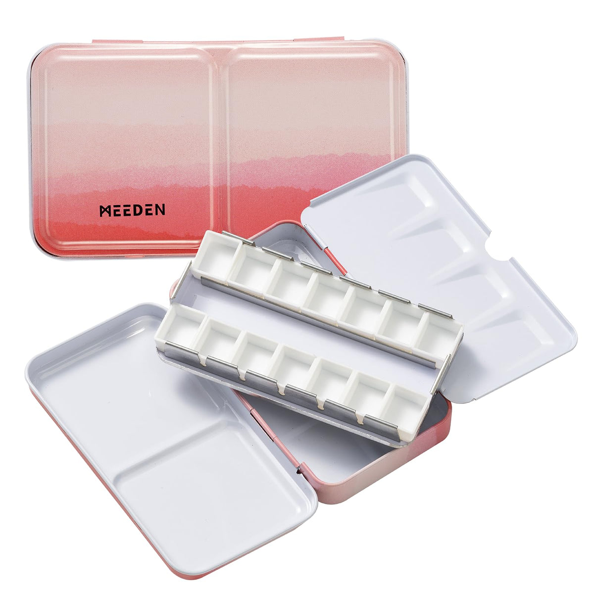 MEEDEN Empty Watercolor Tin Palette: Portable Watercolor Palette Paint Case