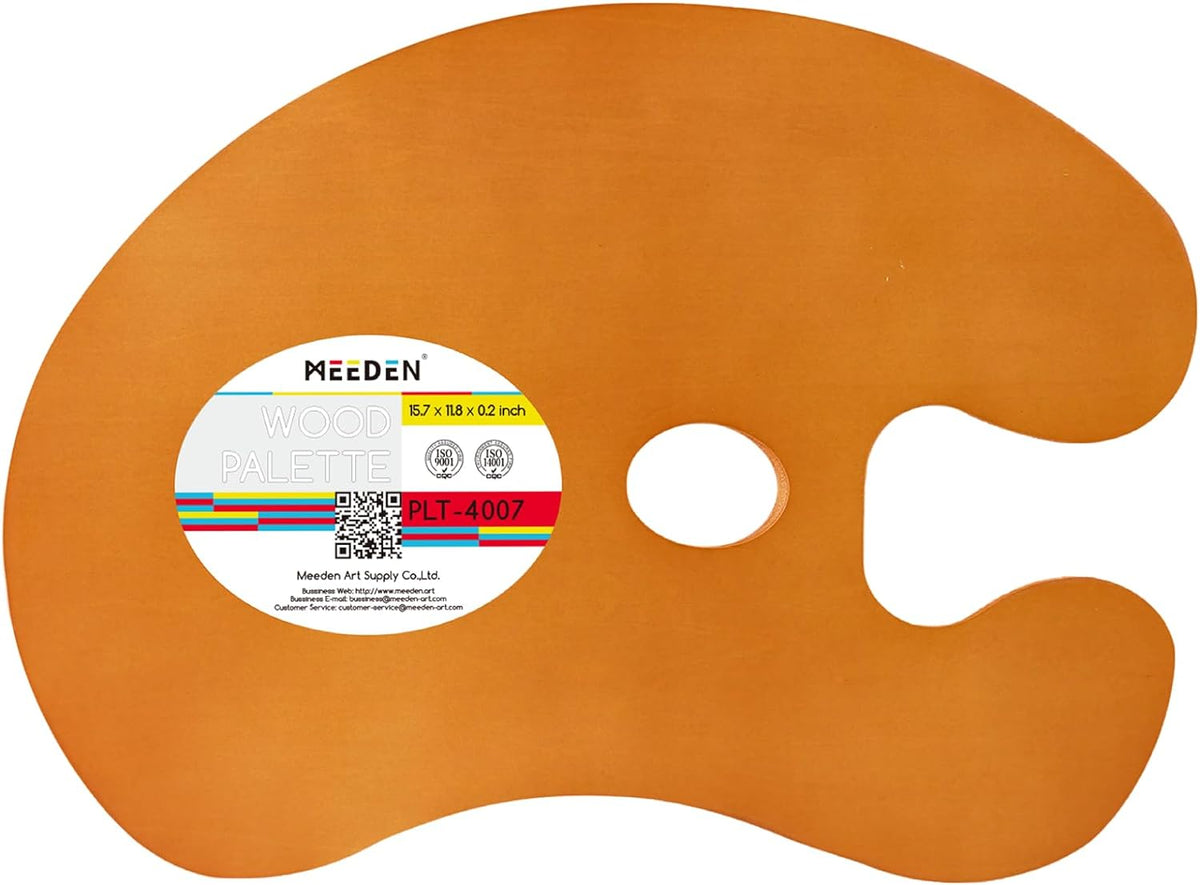MEEDEN Wood Paint Palette: Artist Wooden Painting Palette