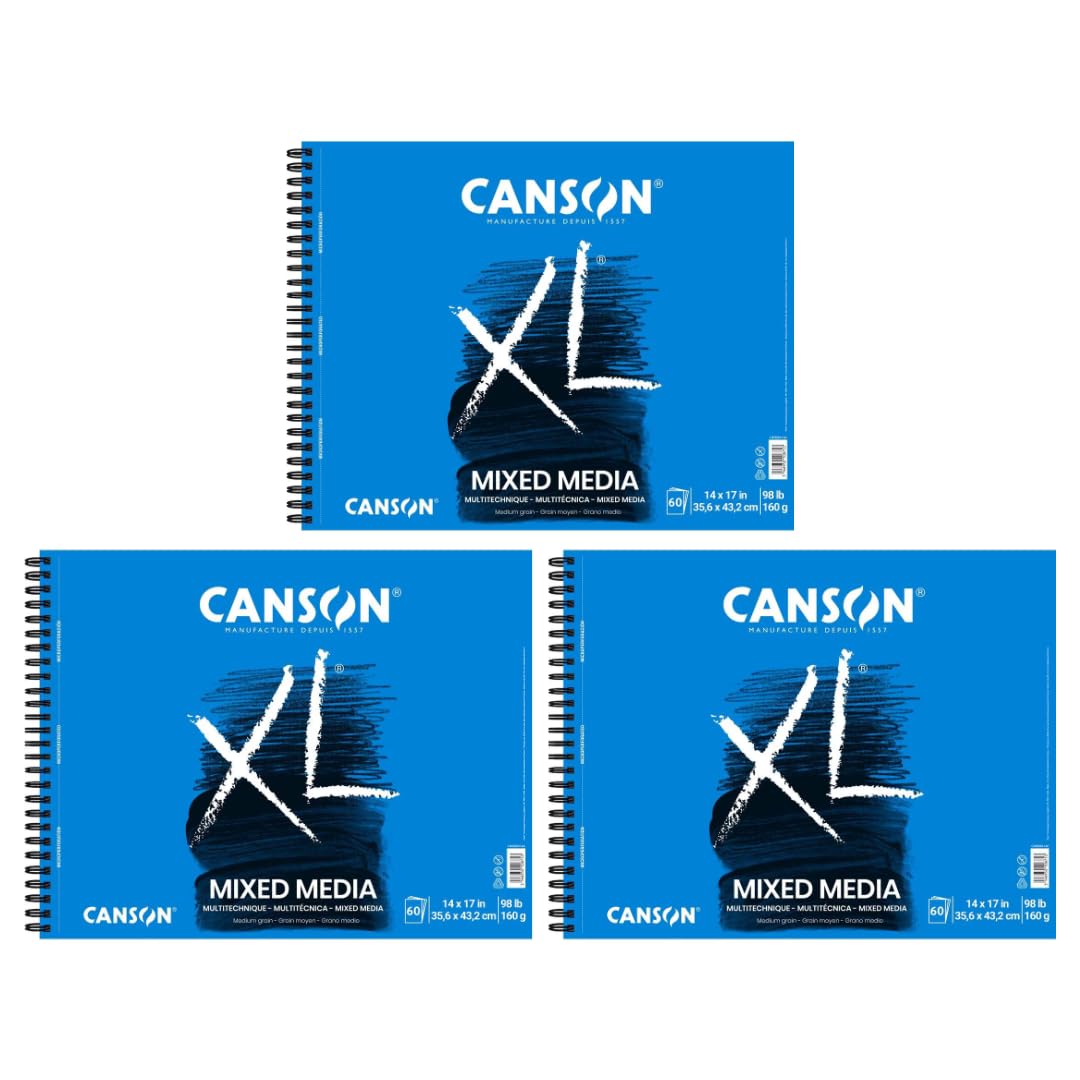 Canson XL Series Mixed Media Paper Pad, White, 7x10 in