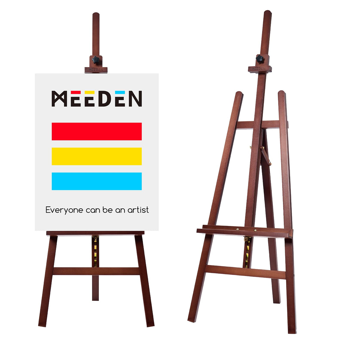 MEEDEN Painting Wooden Art Easel: Solid Beechwood, Hold Canvas up to 43"