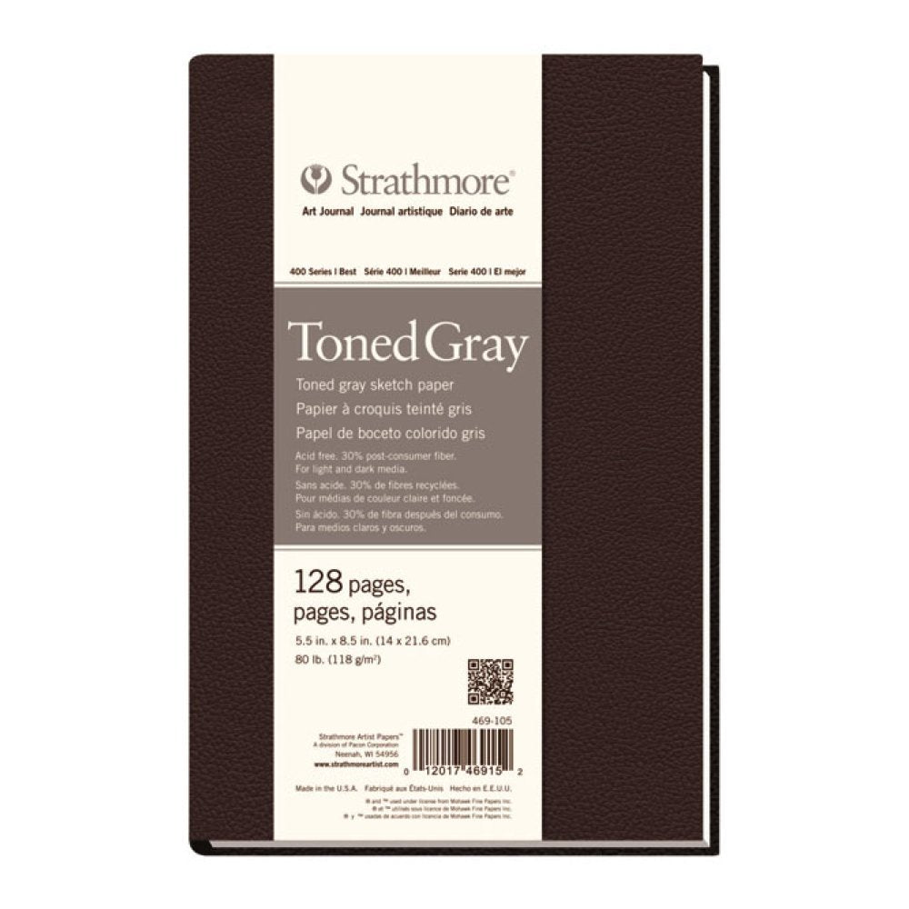 Strathmore 400 Series Hard Bound Sketch Journal, 60 lb. Paper, 8.5 X 11.5 inches, 192 Pages (297-12)